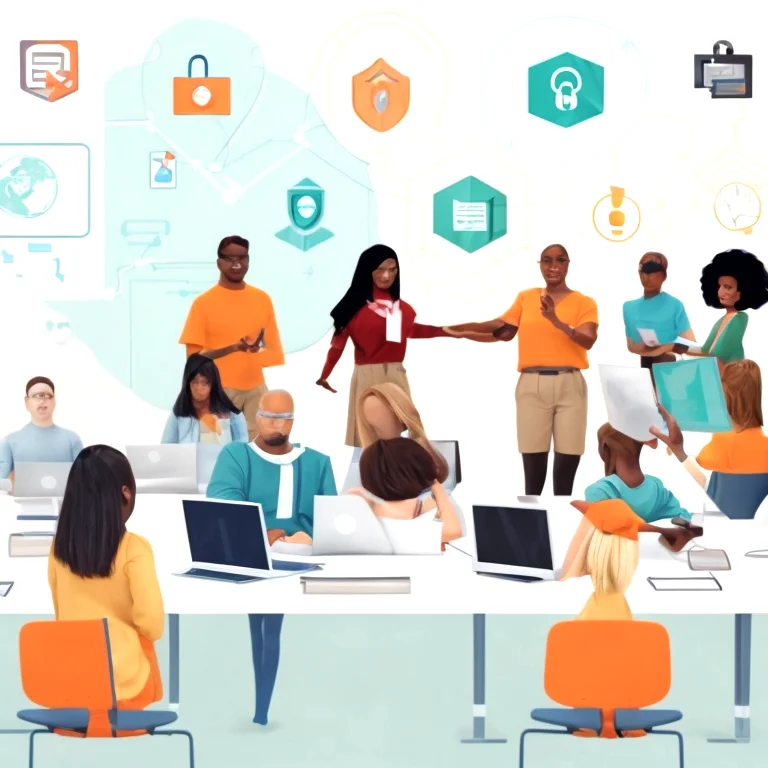 Instructor leading cybersecurity awareness workshop