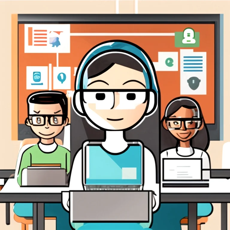 Group discussion during a digital literacy session